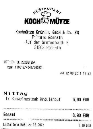 gkts Hffner Kochmtze Restaurant